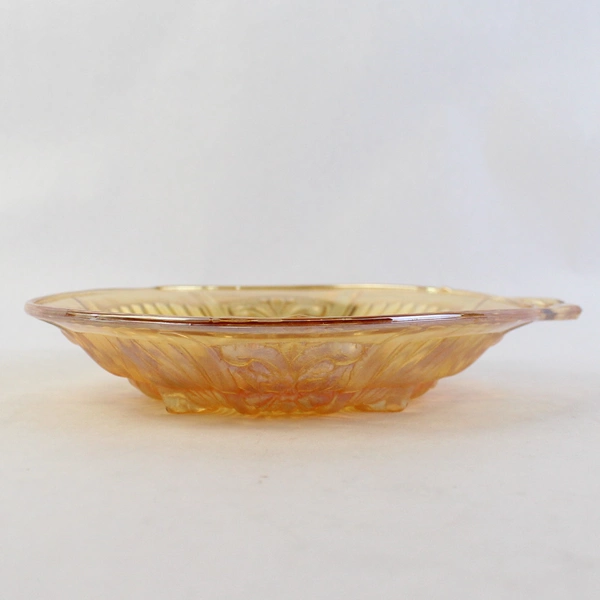 Vintage Indiana Kilarney Marigold Carnival Glass Divided Relish Dish 