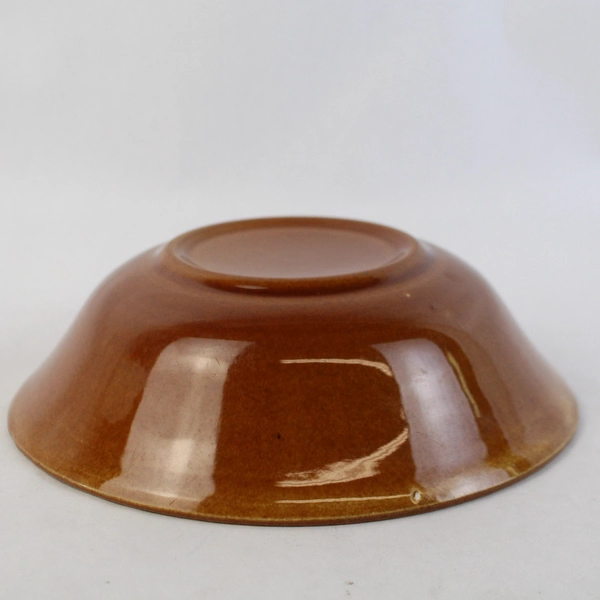 J C Penney Colin Cowie Brown Lotus Leaf Stoneware Soup Or Cereal Bowl