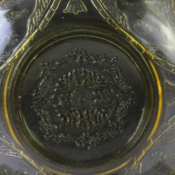 Vintage federal Glass madrid Amber Replacement Fruit Bowl 5 Inch