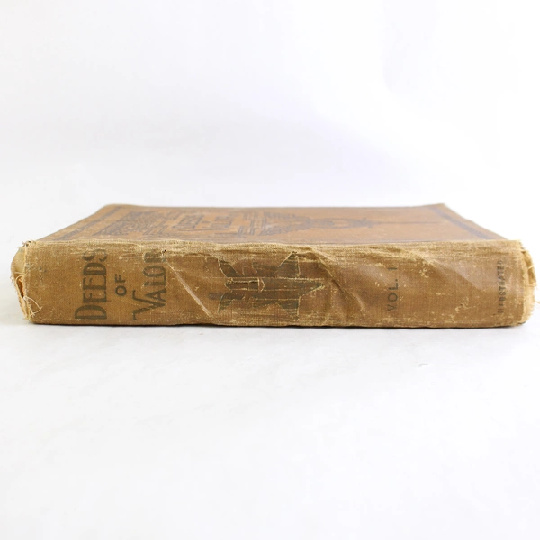 Antique Deeds Of Valor Vol 1 1907 Hardcover Fabric Binding