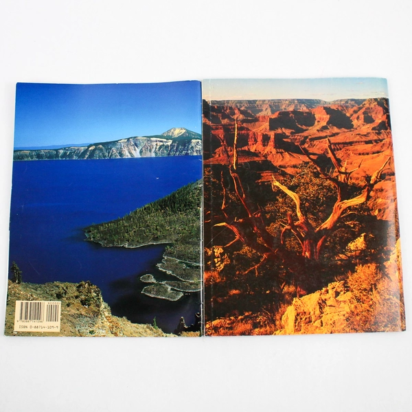 Vintage Lot Of 2 National Parks In Pictures Grand Canyon Crater Lake PB