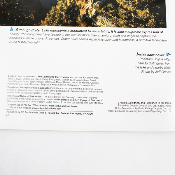 Vintage Lot Of 2 National Parks In Pictures Grand Canyon Crater Lake PB