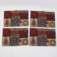 Set of 4 Christmas Design Table Setting Placemats