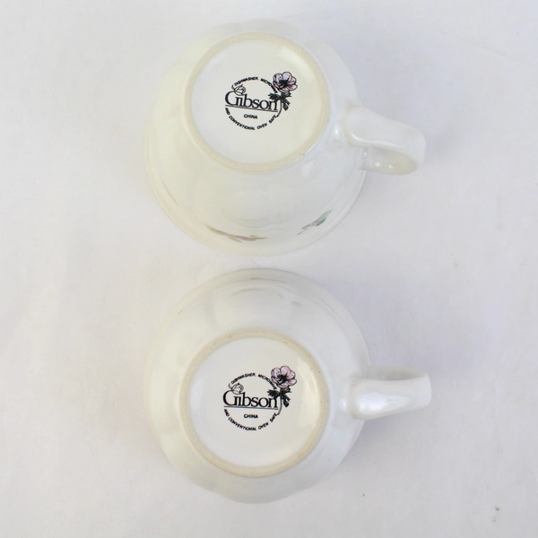 Set of 2 Gibson Fruit Orchard Coffee Tea Cups