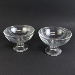 Set Of 2 KIM Clear Glass Sherbet Bowls Made In Indonesia