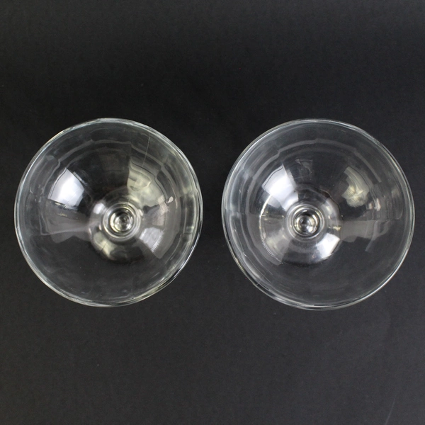 Set Of 2 KIM Clear Glass Sherbet Bowls Made In Indonesia