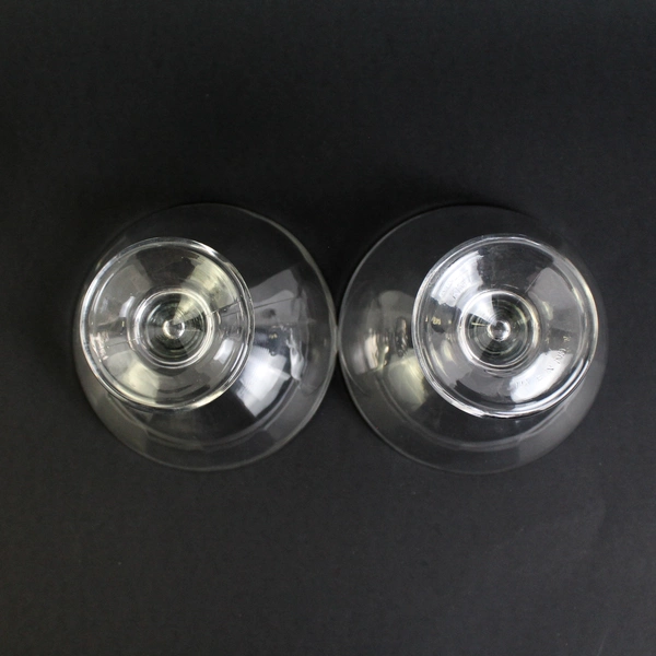 Set Of 2 KIM Clear Glass Sherbet Bowls Made In Indonesia