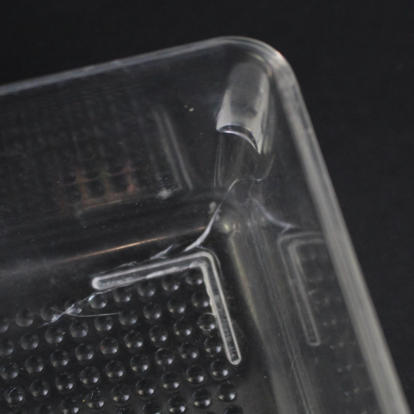 7 Section Square Clear Plastic Divided Tray For Crafts Organization