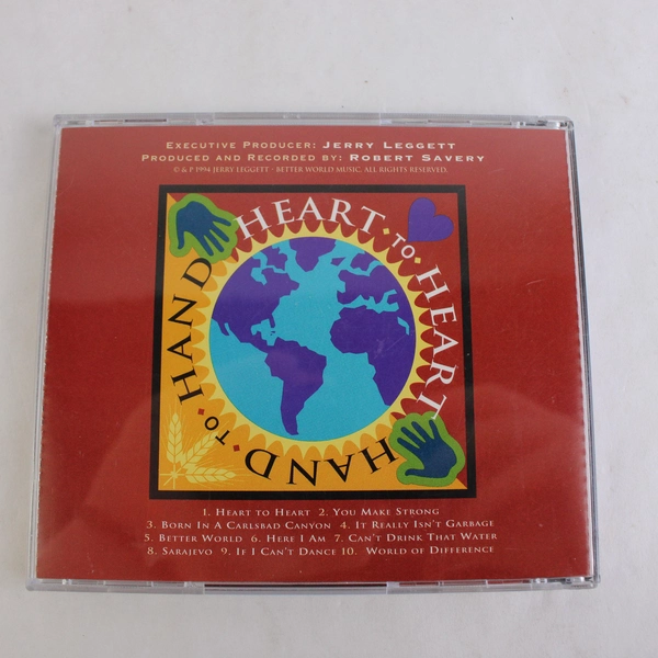 Jerry Leggett & Friends Heart to Heart Hand to Hand CD 1994 Better World Music