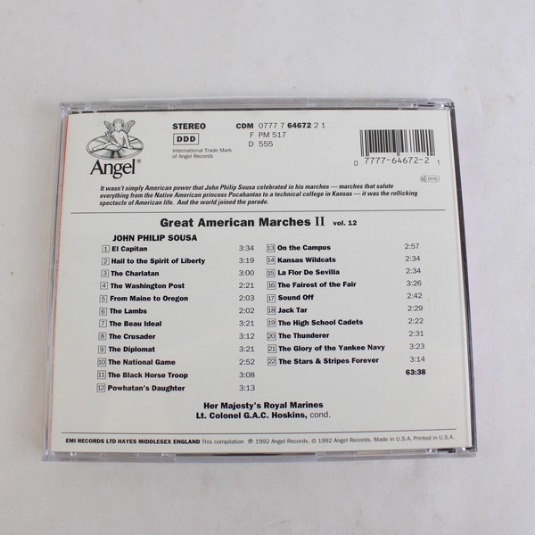 Great American Marches II Vol. 12 John Phillip Sousa CD 1992