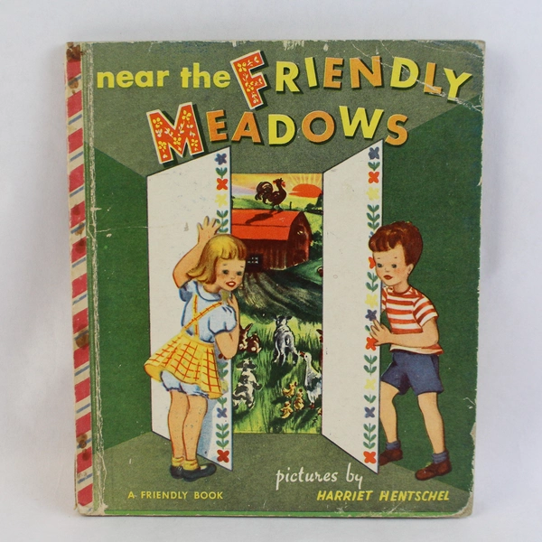 Vintage Near the Friendly Meadows A Friendly Book John Martin's House 1950 HC