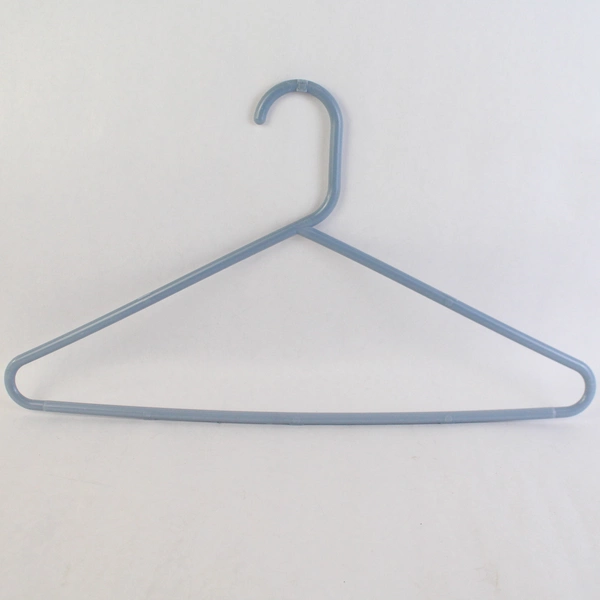 Lot of 10 Tubular Light Blue Hangers Standard Size for Closet Organization