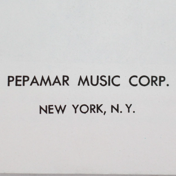 The Peter Paul and Mary Song Book 1962-1965 Pepamar Music Corp