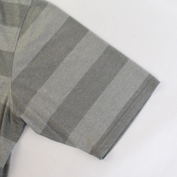 Great Northwest Gray Striped Polo Shirt Men's Size XL