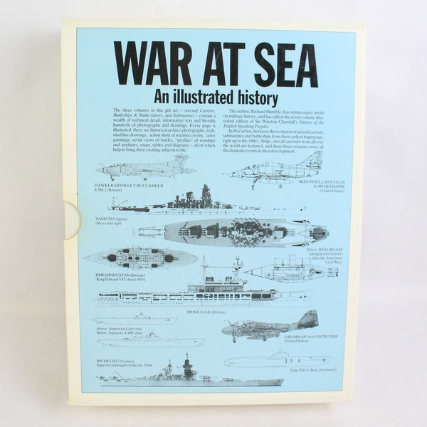 War At Sea by Richard Humble Three Book Set Military Ships Hardcover DJ