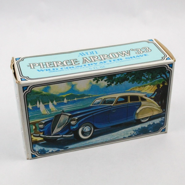 Vintage Avon Pierce Arrow 1933 Bottle Wild Country Aftershave EMPTY IOB