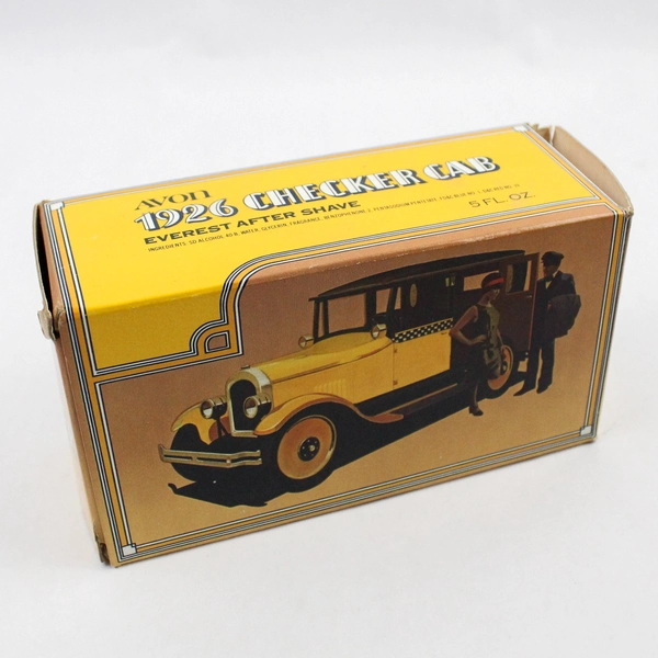 Vintage Avon Checker Cab 1926 Bottle Everest Aftershave EMPTY IOB