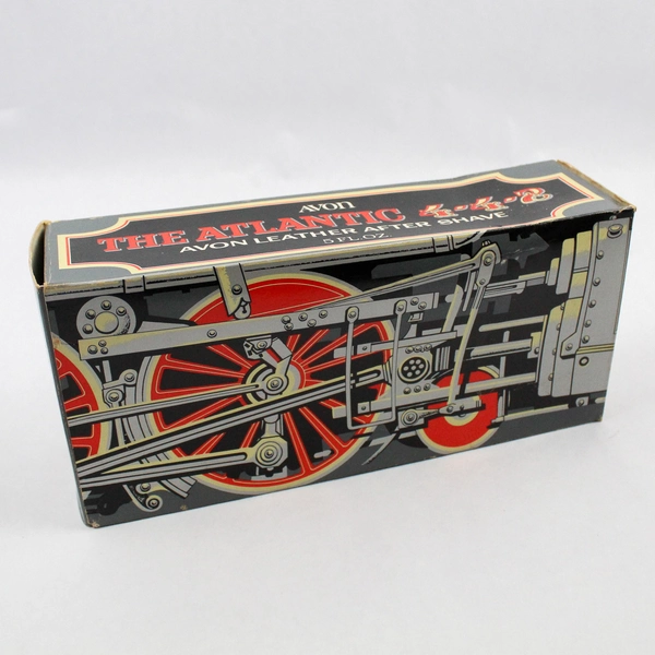 Vintage Avon Atlantic 442 Bottle Leather Aftershave EMPTY IOB