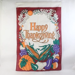 Happy Thanksgiving Outdoor Banner Flag 28.5" x 43"