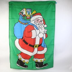 Santa With Bag of Toys Christmas Outdoor Banner Flag 28" x 41"