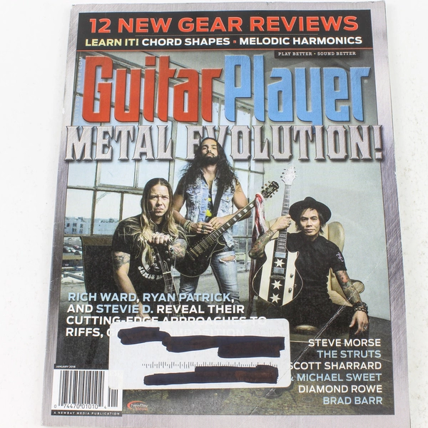 Guitar Player Magazine Jan 2018 Metal Evolution Rich Ward Stevie D