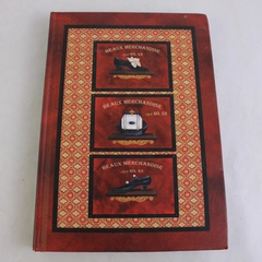 'Beaux Merchandise' Red Blank Notebook Jennifer Matla Designs Hardcover