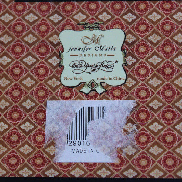 'Beaux Merchandise' Red Blank Notebook Jennifer Matla Designs Hardcover