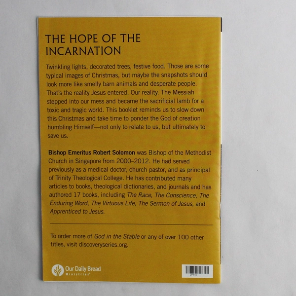Discovery Series God in the Stable by Robert M Solomon 2015 Booklet Pamphlet