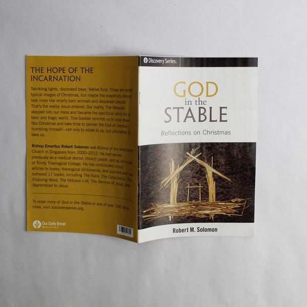 Discovery Series God in the Stable by Robert M Solomon 2015 Booklet Pamphlet