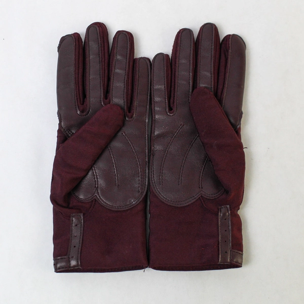 Vintage WinterLovers by Finale Burgundy Nylon Spandex Women's Gloves Size XS