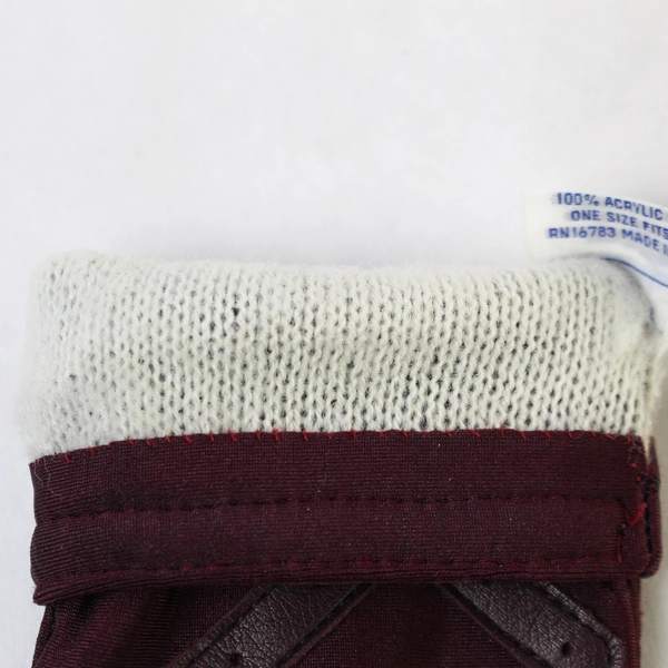Vintage WinterLovers by Finale Burgundy Nylon Spandex Women's Gloves Size XS