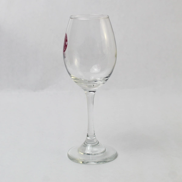 Vtg Set of 2 Michelbook Country Club Golf Red Logo Wine Glasses 7.5" Tall