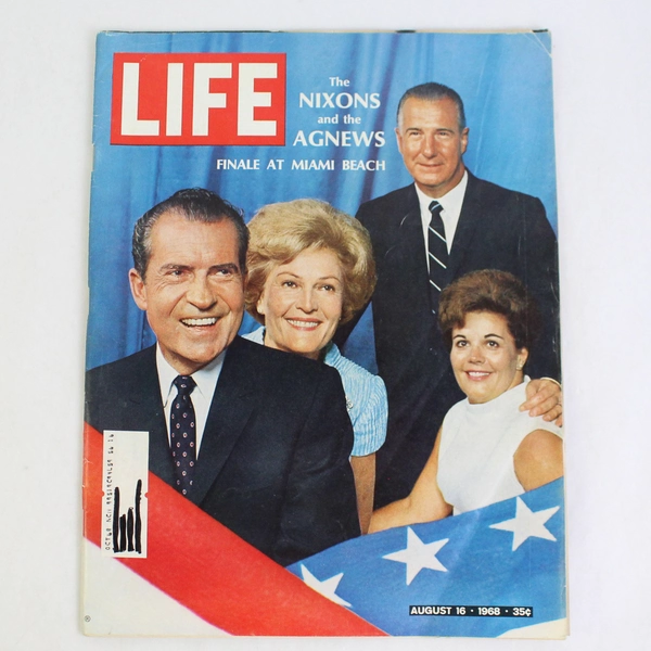 Life Magazine August 16 1968 The Nixons And Agnews
