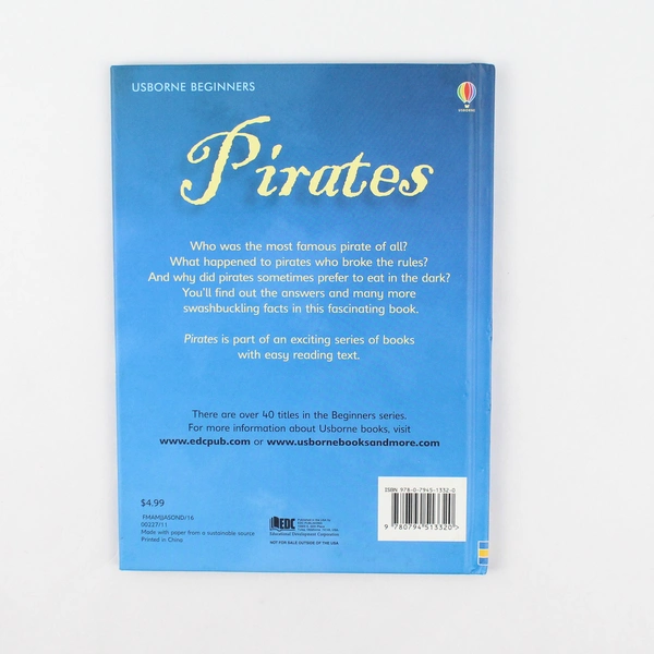 Pirates by Catriona Clarke Easy Reader Usborne Beginners 2006 Hardcover 