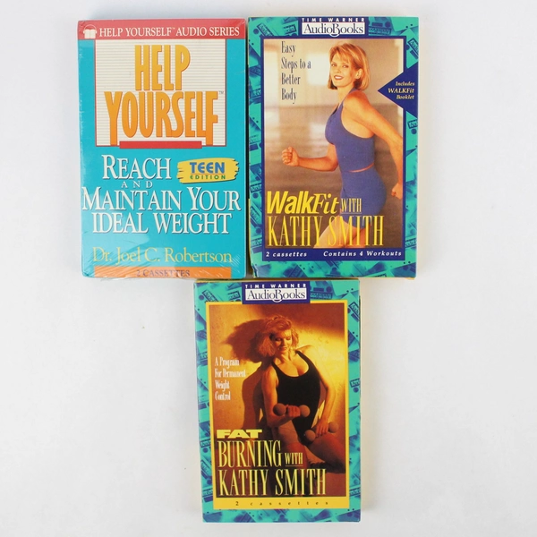 Lot of 3 Women's & Teens' Fitness Cassette Tape Audiobooks