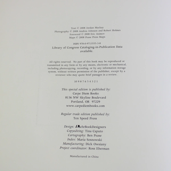 Passion For Pinot Hardcover Book by Jordan Mackay 2008 Carpe Diem Edition