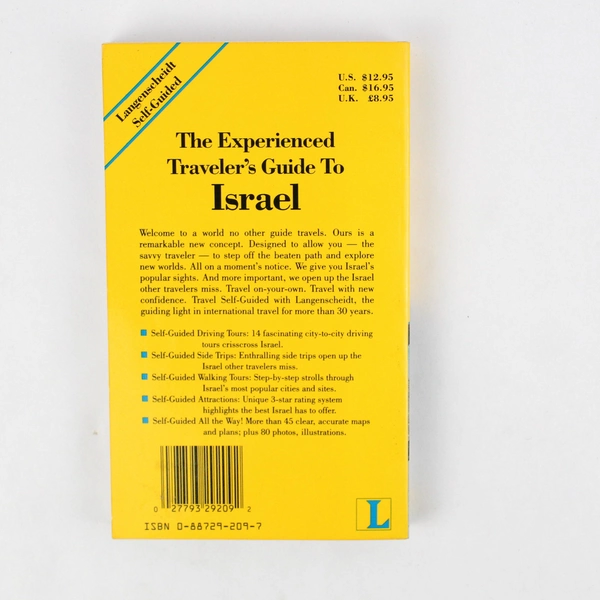 Self-Guided Israel 1990 Langenscheidt Publishers Paperback