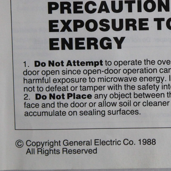 Vintage 1988 The Microwave Guide & Cookbook From General Electric Paperback