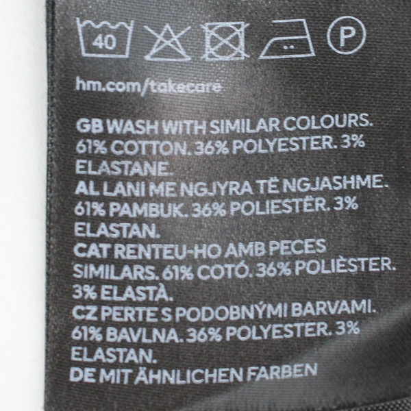 H&M Women's Black Ribbed Cropped Tank Top XS Cotton Blend - Very Good Condition