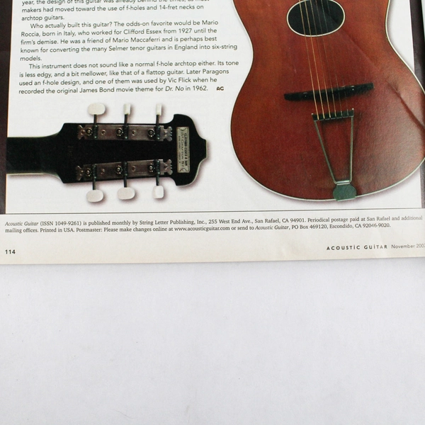 Acoustic Guitar Magazine November 2007 Featuring David Bromberg