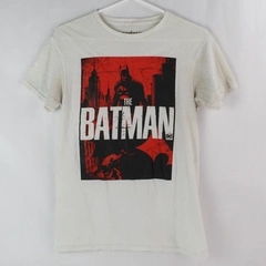 DC Women's Batman T-Shirt Size S 100% Cotton White Pre-Owned - Stains