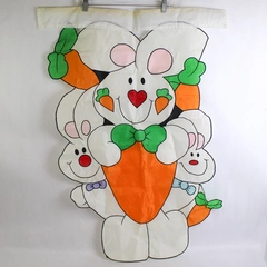 Multicolor Easter Bunny Outdoor Holiday Flag Banner 27.5" x 38"