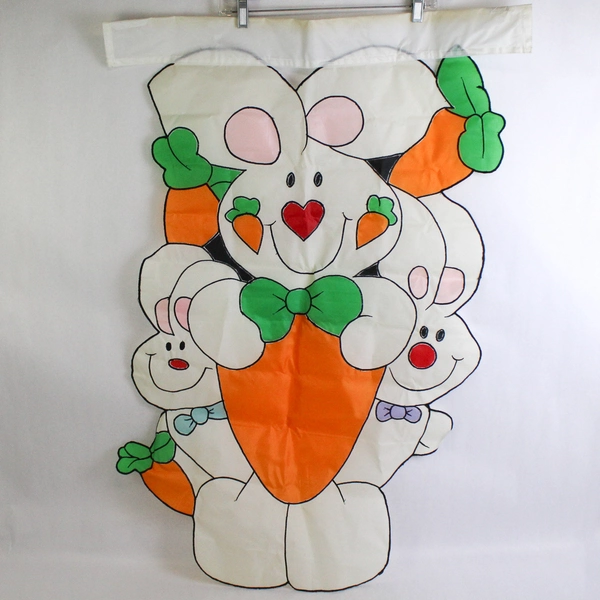 Multicolor Easter Bunny Outdoor Holiday Flag Banner 27.5" x 38"