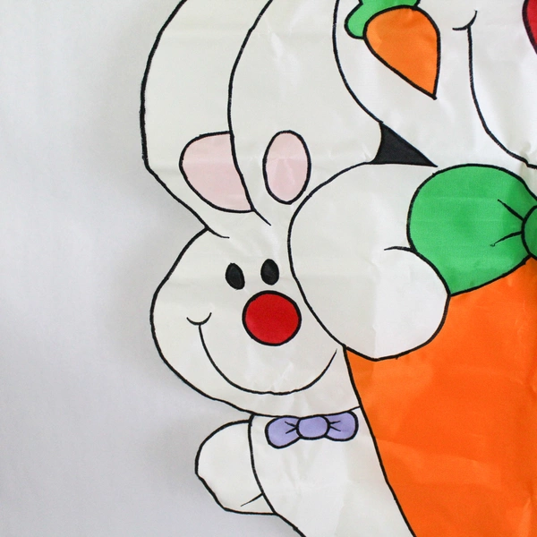 Multicolor Easter Bunny Outdoor Holiday Flag Banner 27.5" x 38"