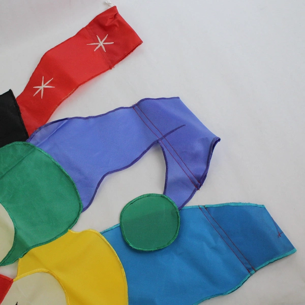 Multicolor Nylon Christmas Winter Snowman Outdoor Holiday Flag Banner 28" x 37"