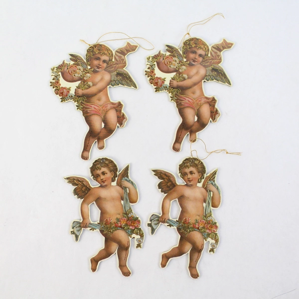 Lot of 5 Vintage Merrimack 1980 and 1987 Merrimack Die-Cut Ornaments