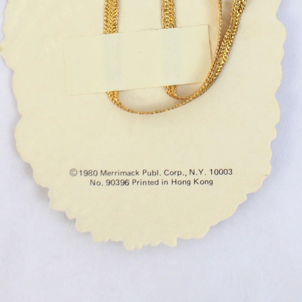 Lot of 5 Vintage Merrimack 1980 and 1987 Merrimack Die-Cut Ornaments