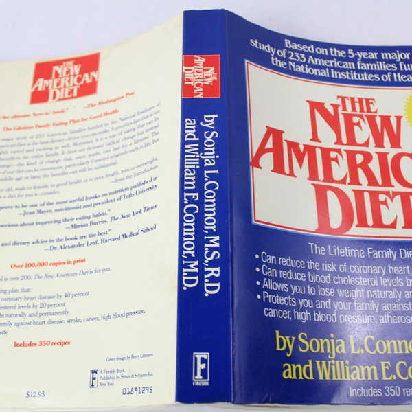 New American Diet Paperback by Sonja & William E. Connor 1989 - Good Condition