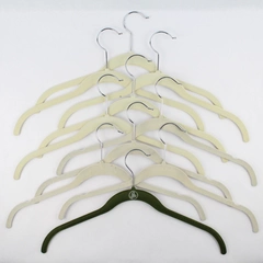Mixed Lot of 10 Felt Clothes Hangers For Shirts Closet Organization