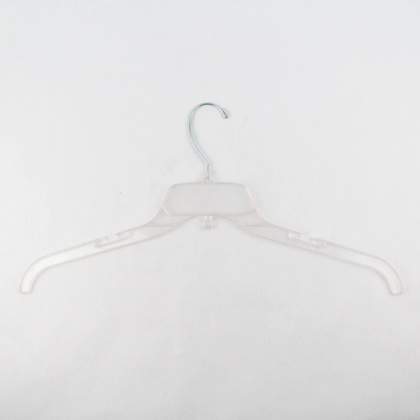 Lot of 10 Clear Plastic Clothes Hangers For Shirts Closet Organization